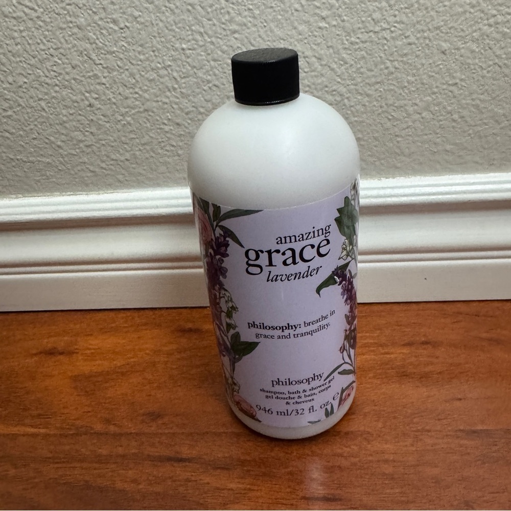 Philosophy Amazing Grace Lavender 3 in 1 Bath Shampoo Shower Gel 16 OZ